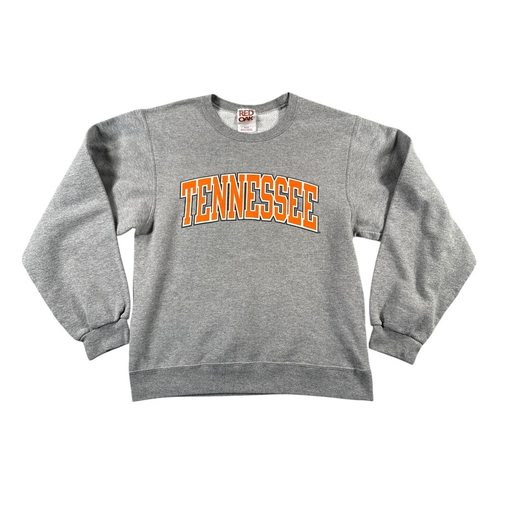 Vintage‎ Tennessee Volunteers Sweatshirt Mens Small Gray Red Oak Sportswear
